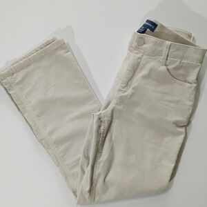 Democracy Corduroy Pants Womens Size 8P Cream Ab Solution Mid Rise Bootcut